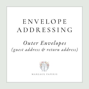 Adressage de l'enveloppe extérieure