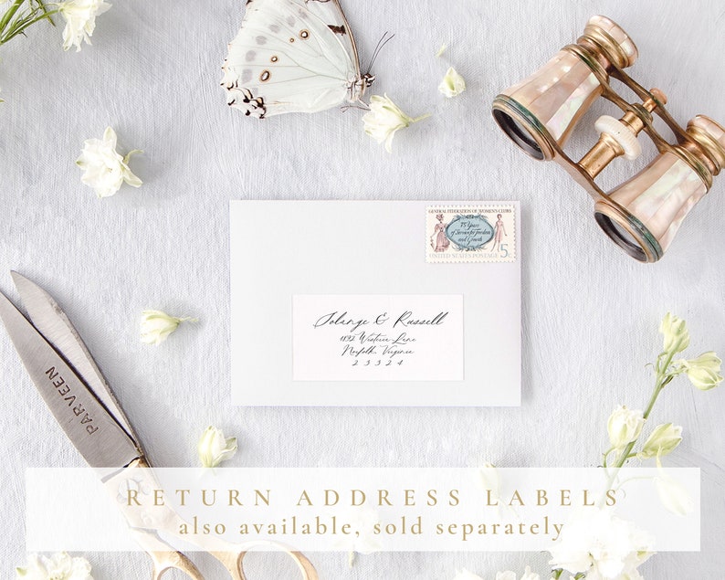 Guest Address Labels for Wedding Envelopes Wrapped Address Etsy
