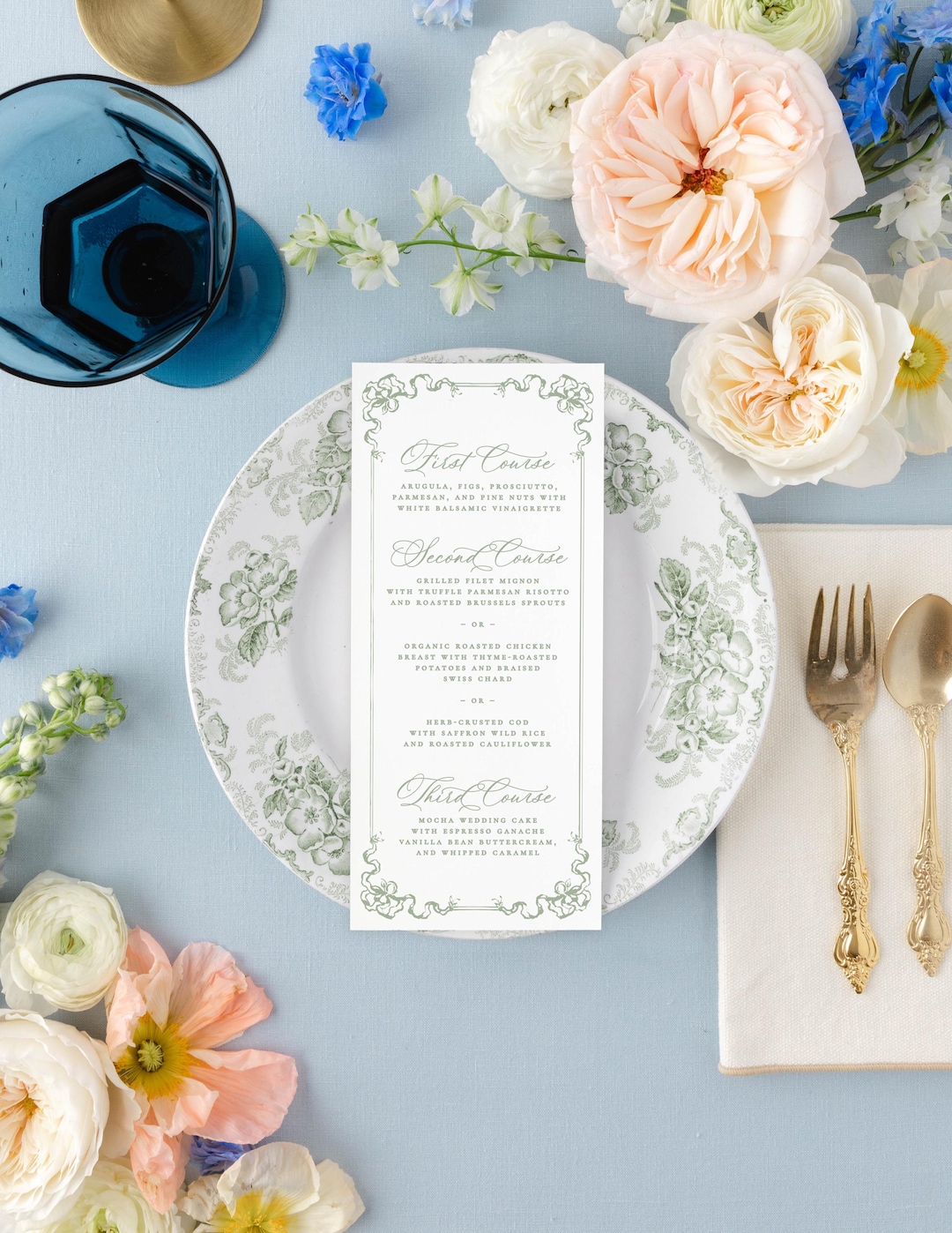 Bow Frame Wedding Menu Template Instant Download, Coquette Bow Menu ...