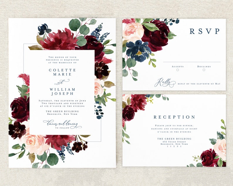 Drop Wedding ceremony Invites Printable - Floral Marriage Invitation Printable - Printable Marriage Invitation Army - Burgundy Wedding day Invitation photo relating to Etsy Wedding Invitations Printable identify Drop Wedding day Invites Printable - Floral Marriage ceremony Invitation Printable - Printable Marriage Invitation Army - Burgundy Wedding day Invitation