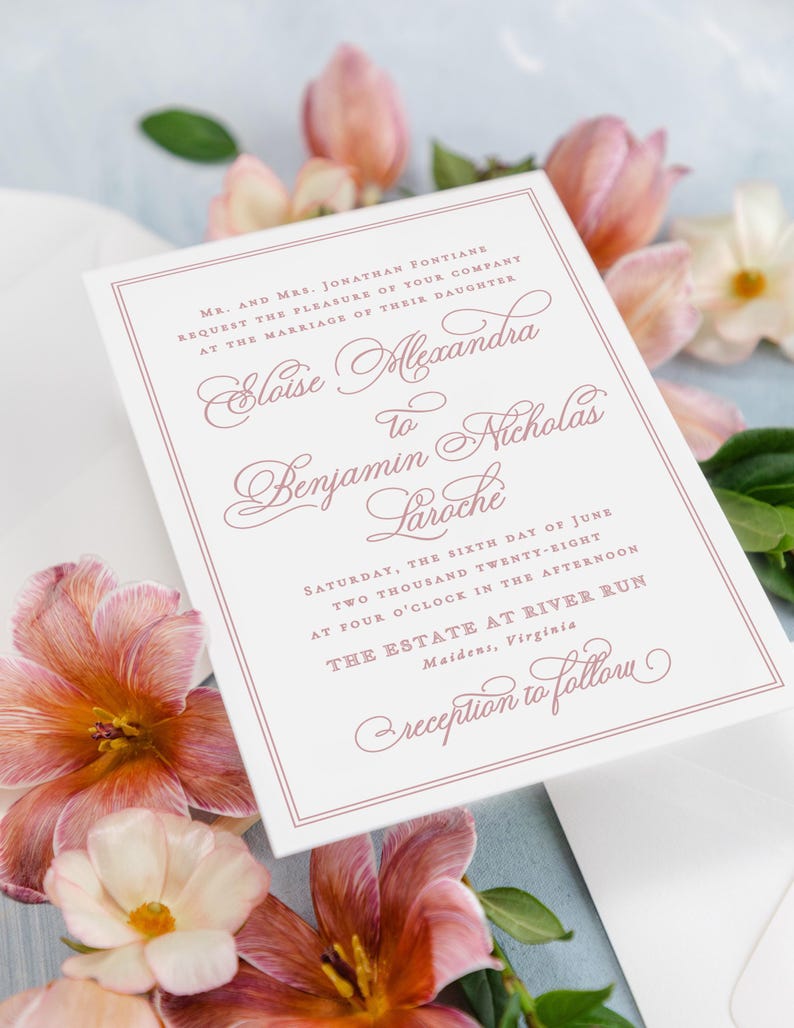 Sage Green Wedding Invitation Templates, Classic Wedding Invitations Instant Download, Regency Style Wedding Invite Printable MPD1005 image 13
