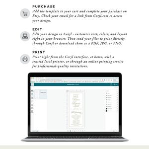 The image is a laptop displaying a webpage with instructions on how to use a file editing software called Corjil.