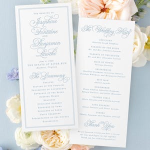 Classic Wedding Program Template, Instant Download Wedding Programs, Printable Wedding Ceremony Programs, MPD1006