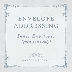 Inner Envelope Addressing (Guest Name only)