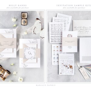 COSETTE Elegant Wedding Invitations, Romantic Wedding Invitation Suite, Luxury Wedding Invitation image 7