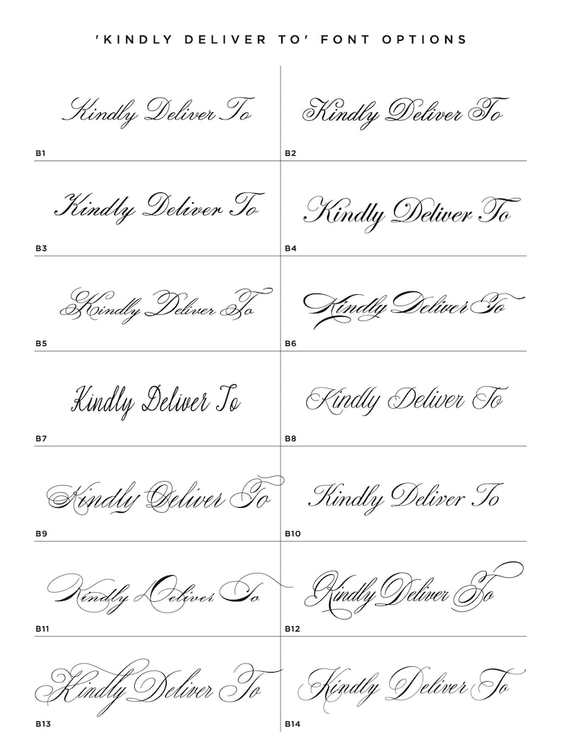 a large set of calligraphy font and numbers