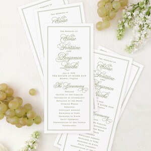 wedding invitations for the wedding of Claude and Benjamin Laroche, with details about the ceremony and reception.