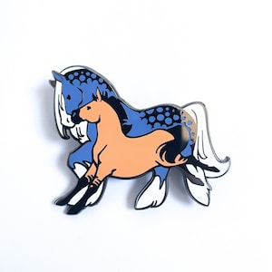 Wild Type horse hard enamel pin