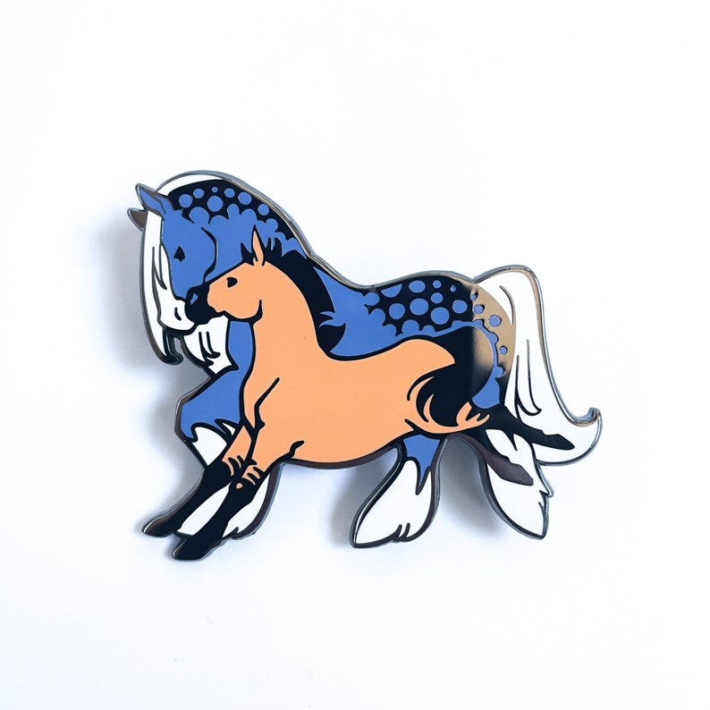 Wild Type horse hard enamel pin image 1