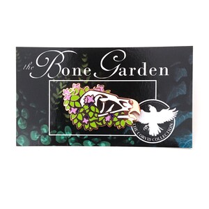 Bone Garden eagle skull hard enamel pin image 2