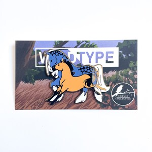 Wild Type horse hard enamel pin image 2