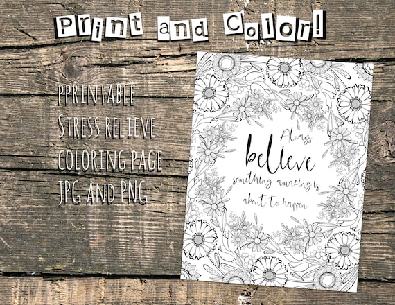 Stress Relieve Coloring page. Printable Doodle Adult coloring book page is the most healing and relaxing kind of activity.