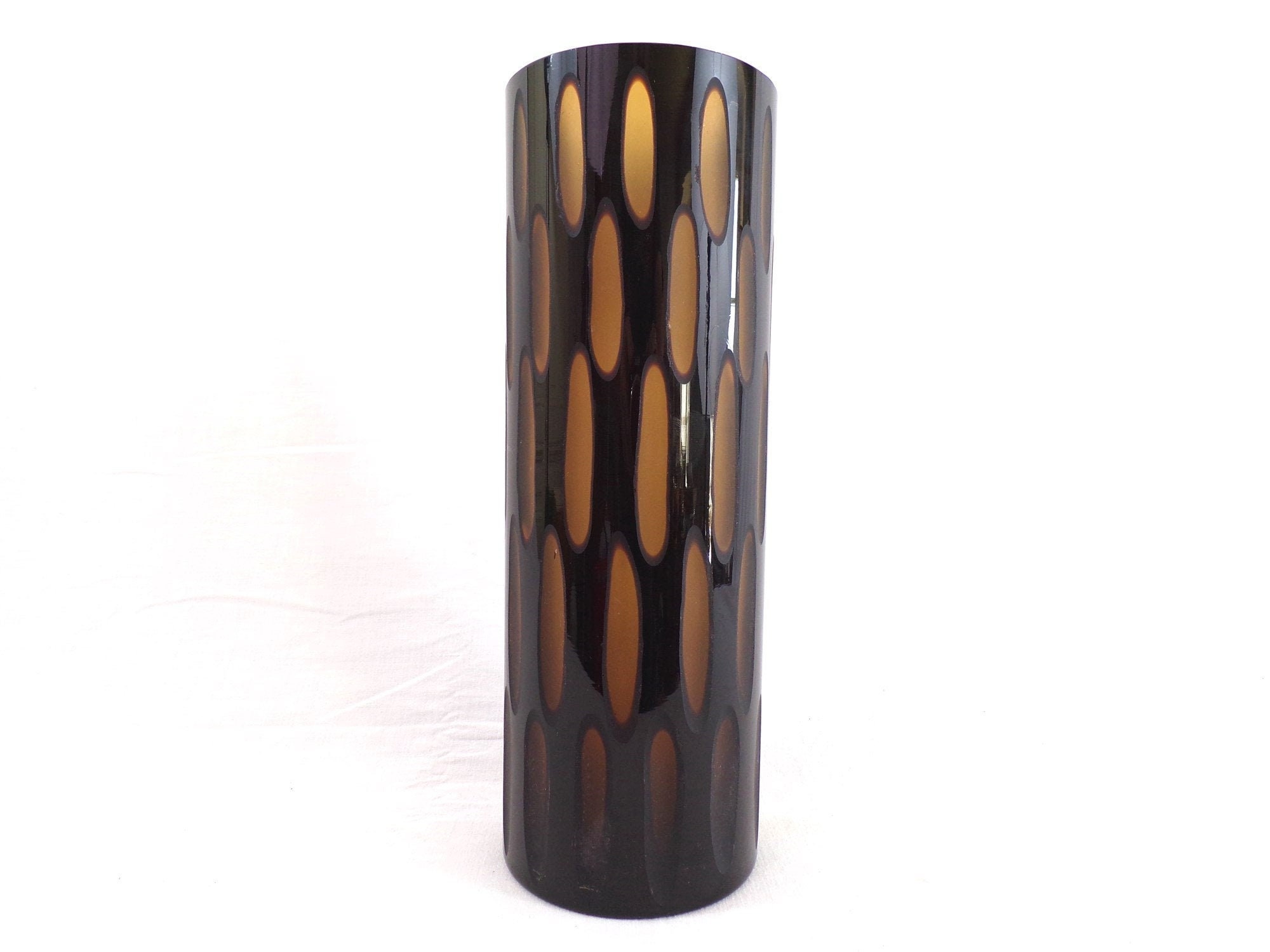 Superbe Vase Rouleau Design Moderniste Multicouche, Effet de Transparence.