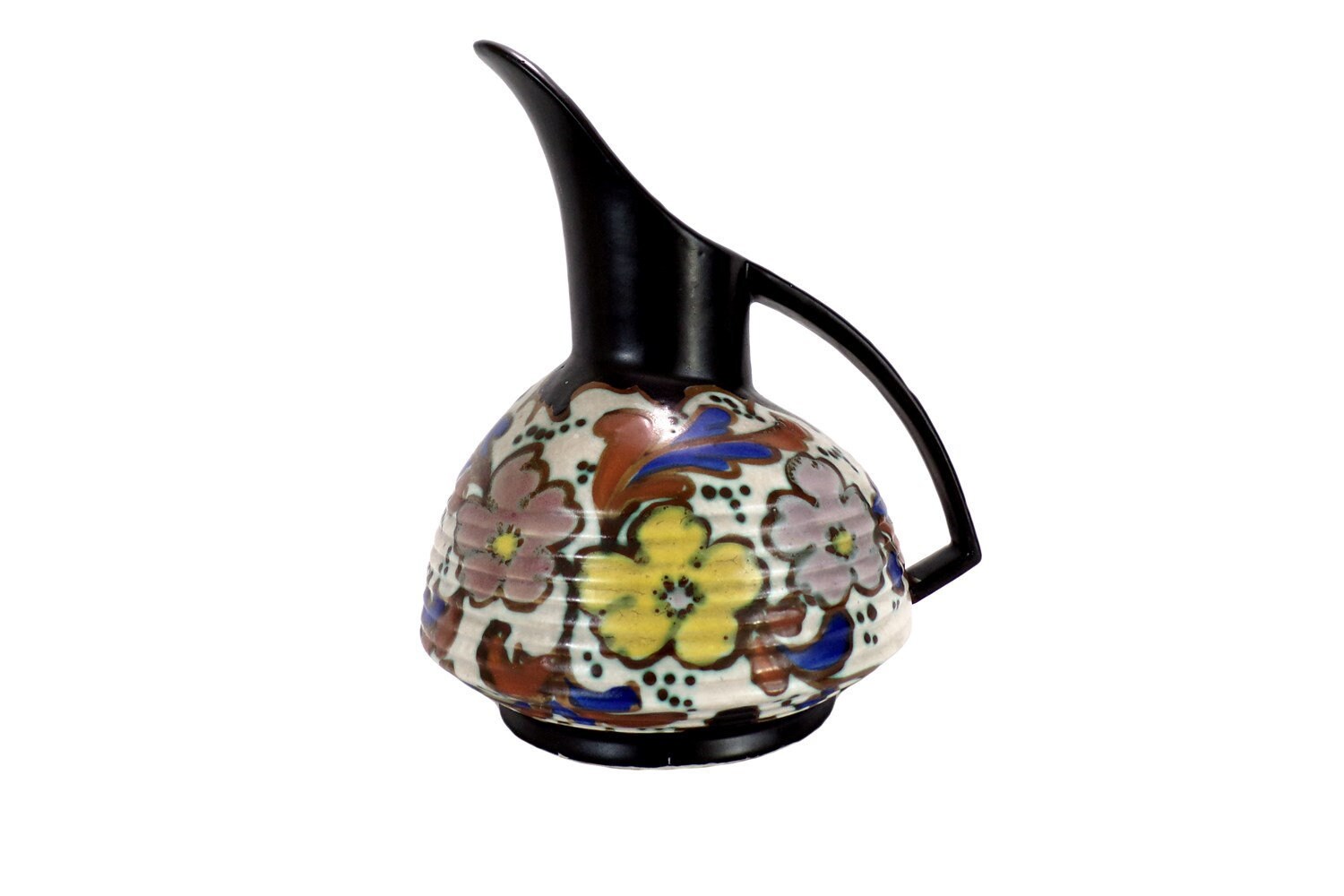 Pichet Aiguière Vintage Gouda Holland Superbe Émaillage Déco Idée Cadeau