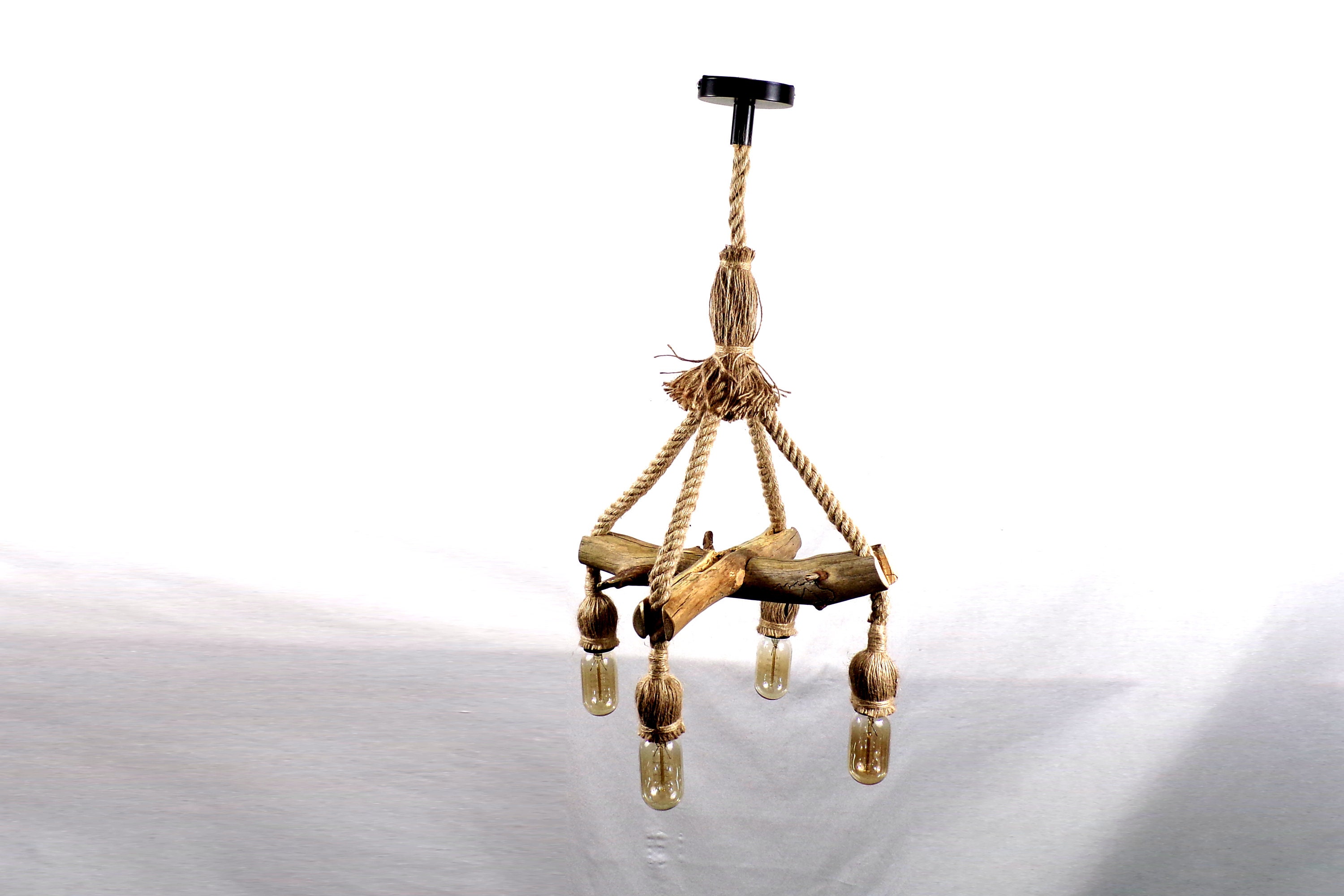 Suspension Corde Pièce Unique, Création Decobrock, Déco Boho, Boheme Chic