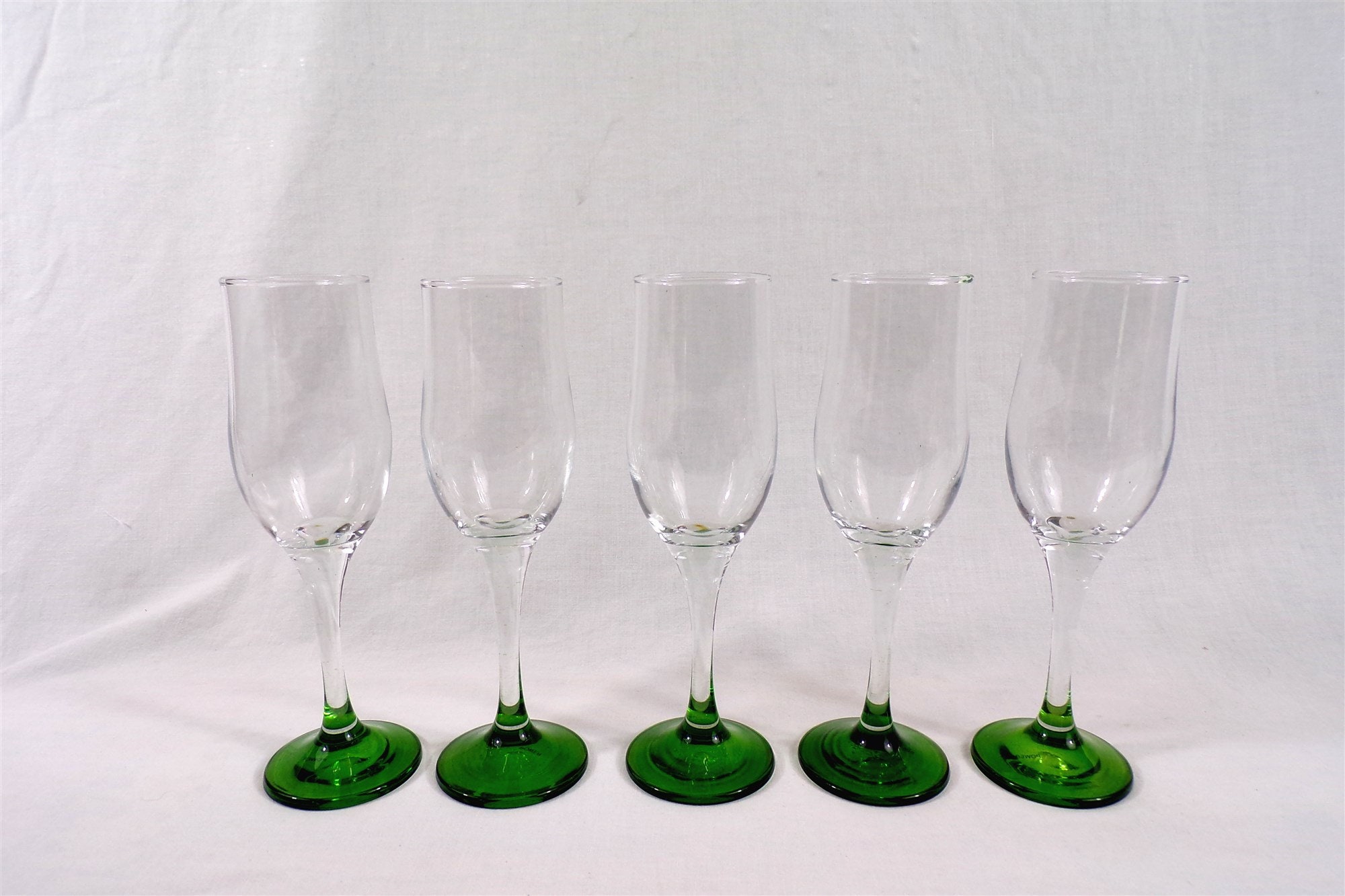 Lot de 5 Verres à Pied Vintage Champagne ou Crémant d'alsace, Art La Table France.