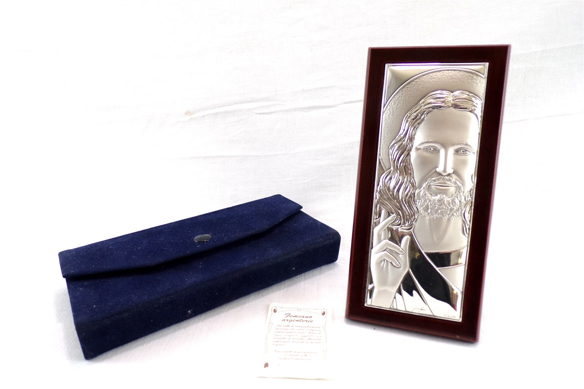 Christ en Plaqué Argent Decoration Religieuse Catholique, Objet de Dévotion, Communion