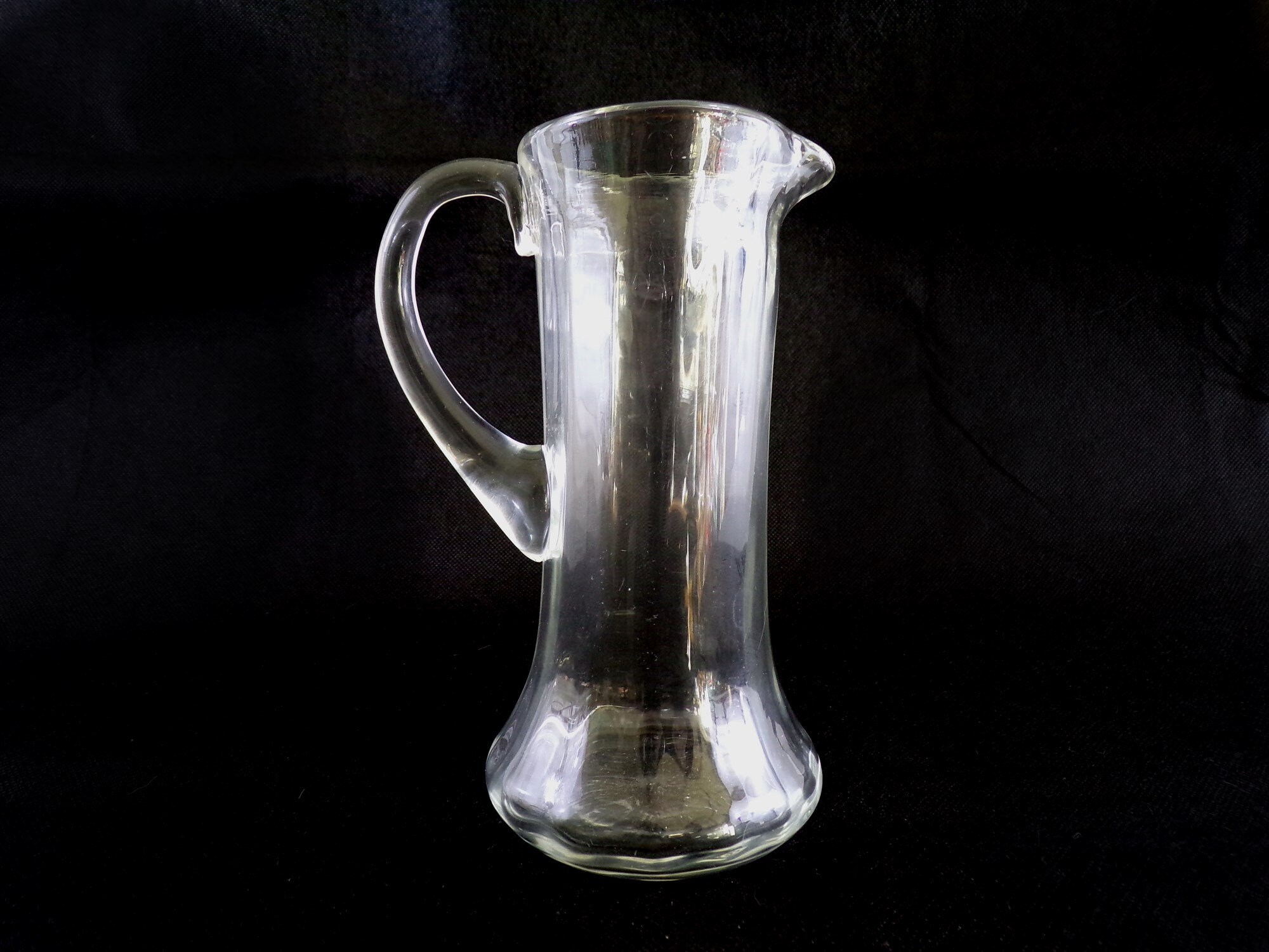 Pichet à Vin en Verre Soufflé, Contenance 33 Cl, Verrerie Ancienne Shabby Chic