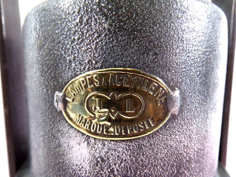 Lampe Ancienne En Carbure Minier – Gaz Cérosine, Outil Primitif, Europe 1900-1949
