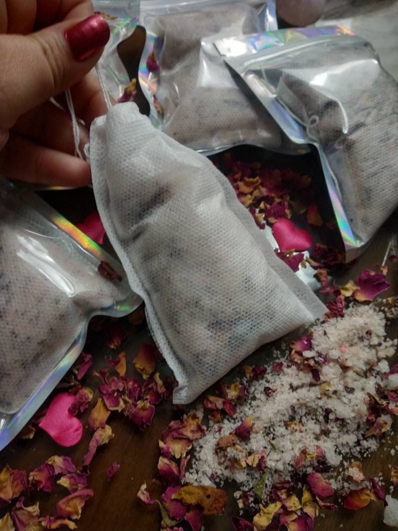 Herbal Bath Tub Tea Bags 75g Etsy