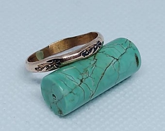 Navajo Copper Kokopelli stamped Rings