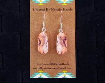 Hand-carved Tiger Paw Shell Earrings