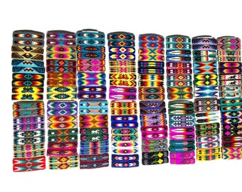 Medium Navajo Loom Beaded Hair Barrettes