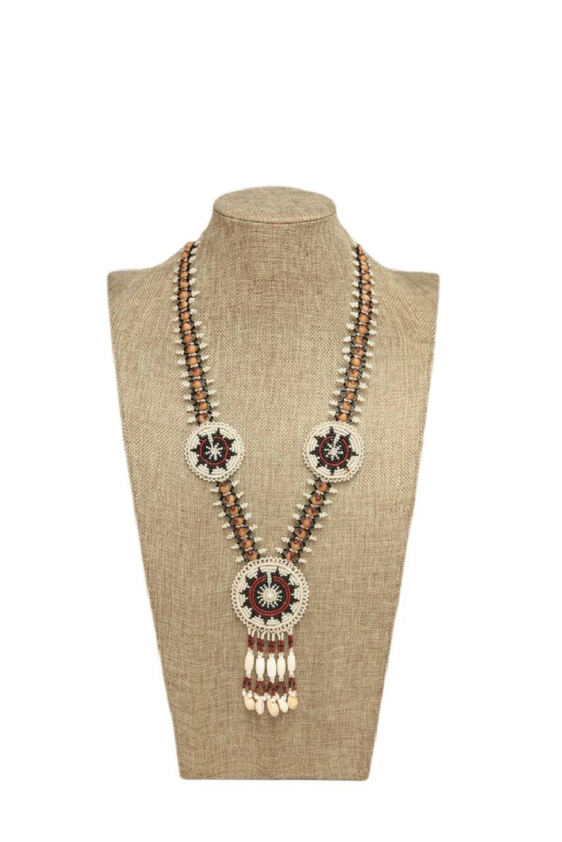 Juniper Berry Seed Navajo Wedding Necklace Vanilla White with Etsy
