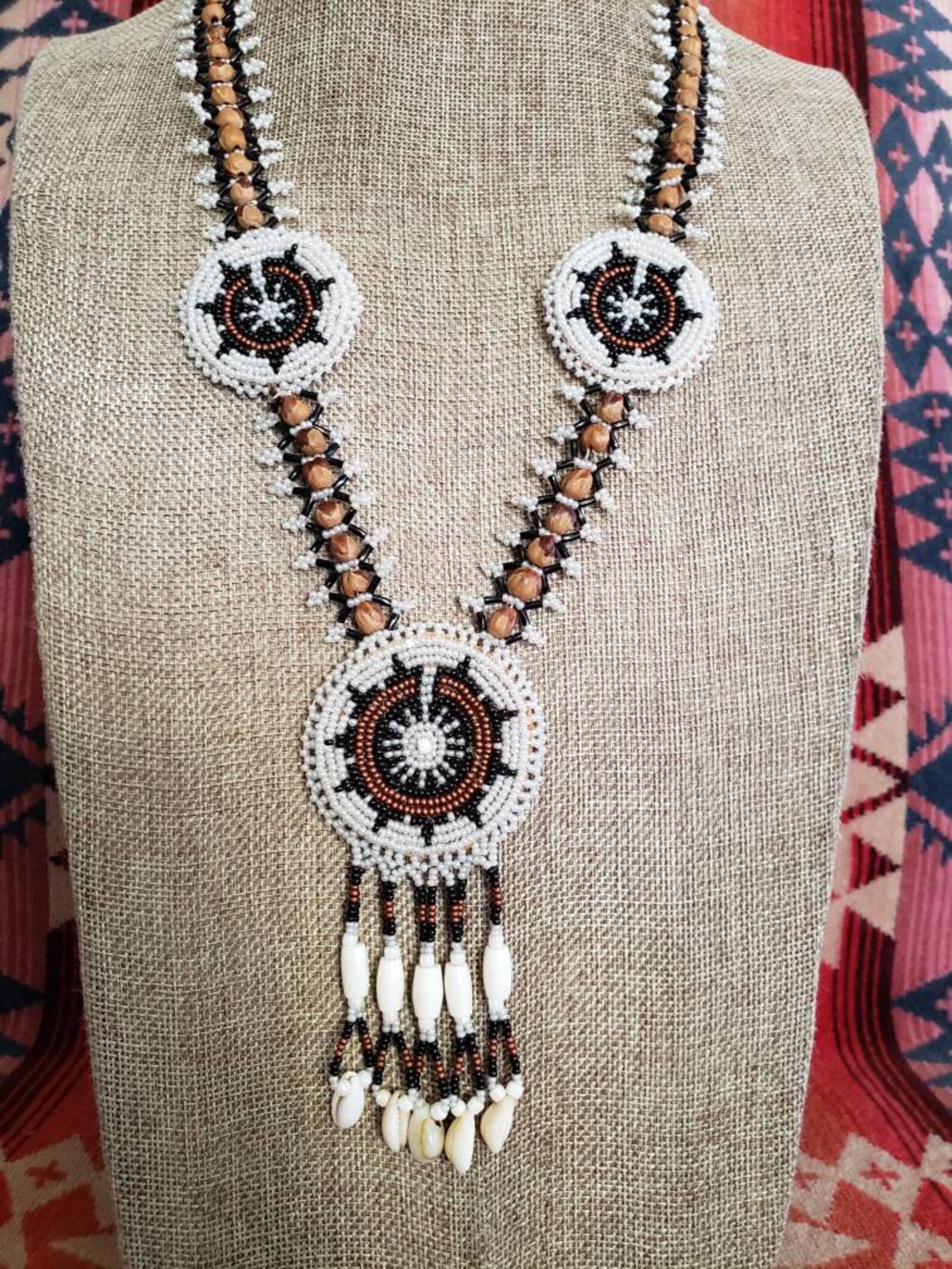 Juniper Berry Seed Navajo Wedding Necklace Pearl White With Etsy
