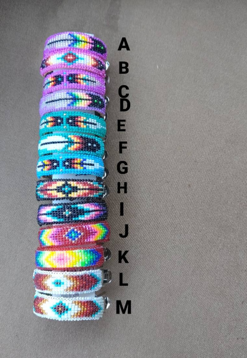 Small Navajo Loom Beaded Ponytail Holders