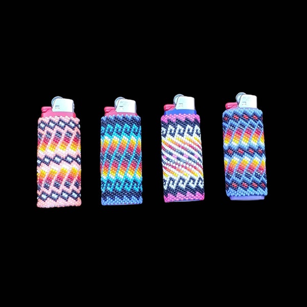 Java Moss Beaded Lighter Cover