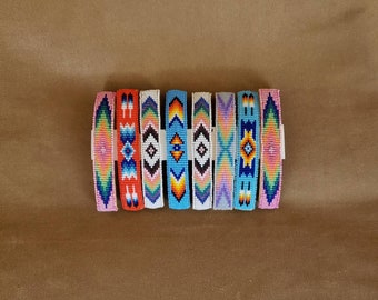 Large Navajo Loom Beaded Hair Barrettes Sold Individually