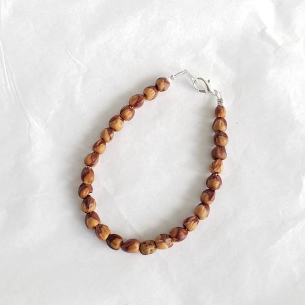 Navajo Juniper Berry Seed Bracelet/Anklet Ghost Bead Cedar Beads
