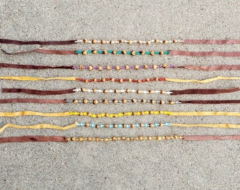 Juniper Berry Seed Bracelets Tie On