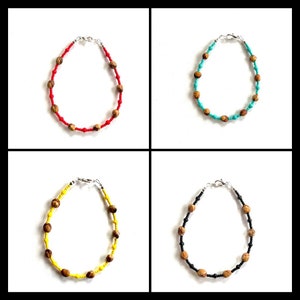 Bracelet/Anklet with Juniper Berry Seeds More Colors and Sizes to Choose From