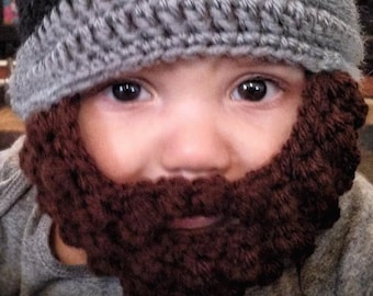 Baby beard hat (customizable)