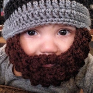 Baby beard hat (customizable)