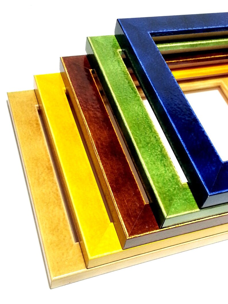 Glossy Lacquer Picture Frame Colors Funky Colored Image 0