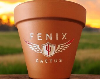 Custom Engraved Terra Cotta Planter – Personalized Gardening Gift