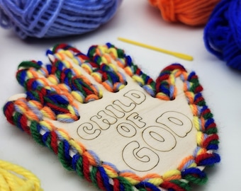 Child of God Yarn Craft Kit – Montessori Activity Weaving, Sunday School Crafts
