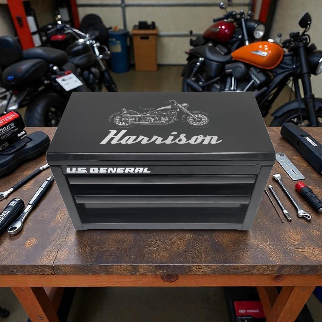 Personalized Mini Toolbox | Laser Engraved Steel, Garage Storage Gift ...