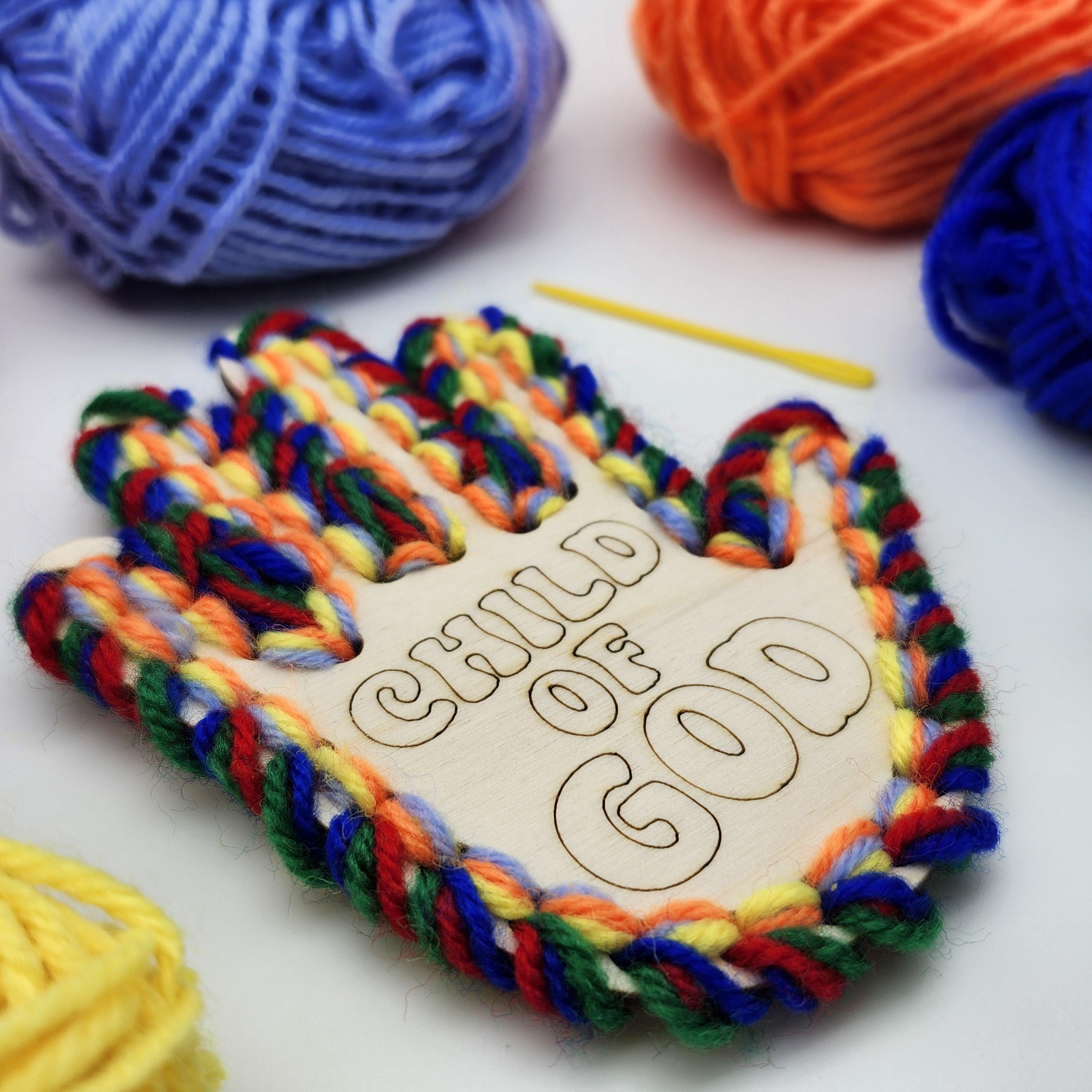 40 DIY Yarn Crafts For Kids 13 Child of God Yarn Craft Kit - Montessori Activity Weaving, Sunday…
