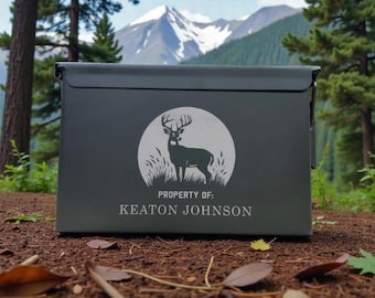 Personalized Ammo Can | Laser Engraved Gift for Hunter