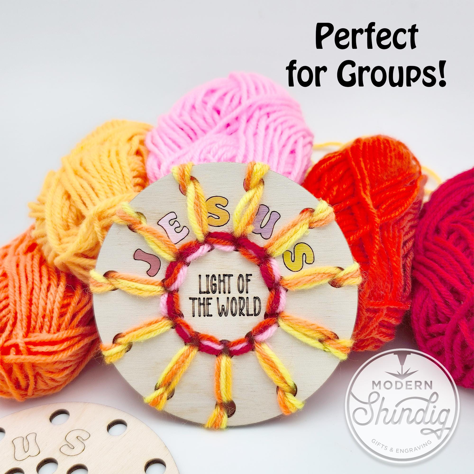 40 DIY Yarn Crafts For Kids 15 Jesus Light of the World Yarn Craft Kit - Montessori Bible Study,…