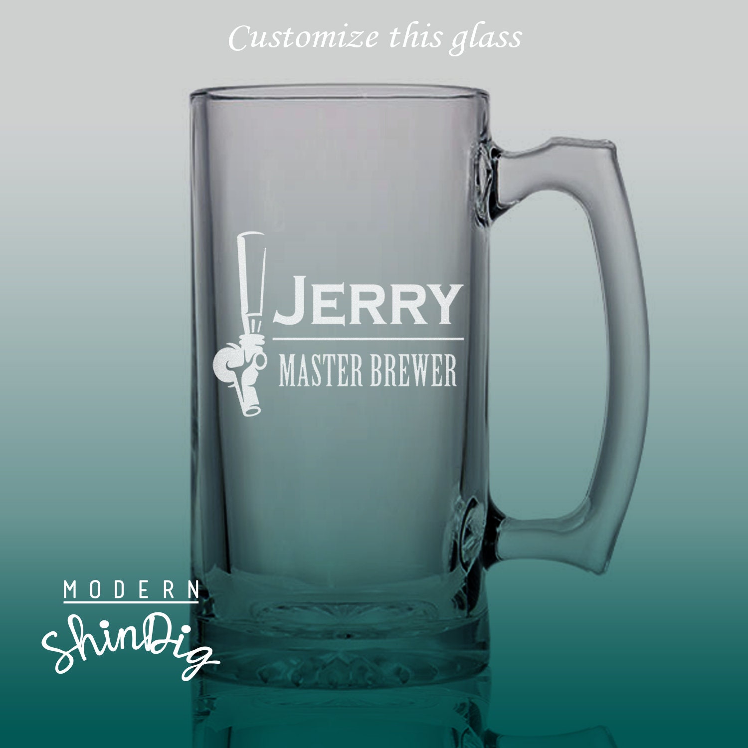 Custom Craft Beer Mug Master Brewer Etched Beer Mug Etsy UK