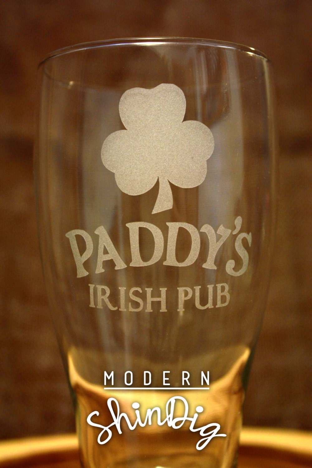 Irish Beer Glasses Paddy's Irish Pub Etched Glasses Beer Etsy