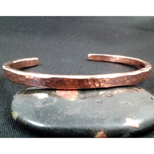 Heavy gauge copper bracelet, hand hammered bracelet, textured copper bracelet, hammered copper bracelet, unisex bracelet, arthritis bracelet
