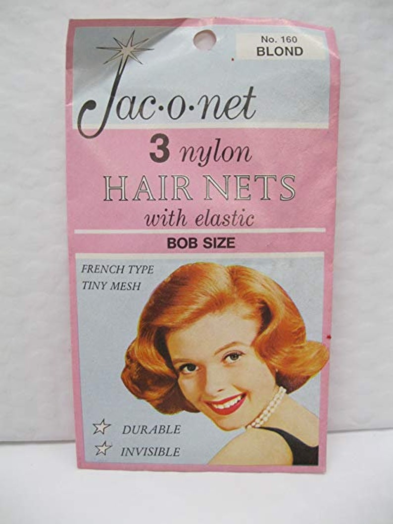 pcs Lt Brown Jac-O-Net #161 French Type Tiny mesh Hair Nets w//Elastic 3