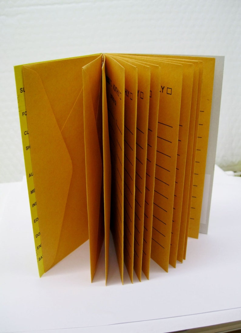 Yellow Vintage Style Budget Envelopes Yellow Cover Etsy