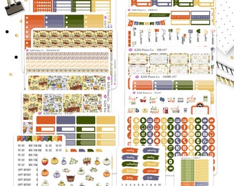 VERTICAL The "Happy Harvest" Weekly Kit!  Perfect for vertical planner layouts!  Full-057